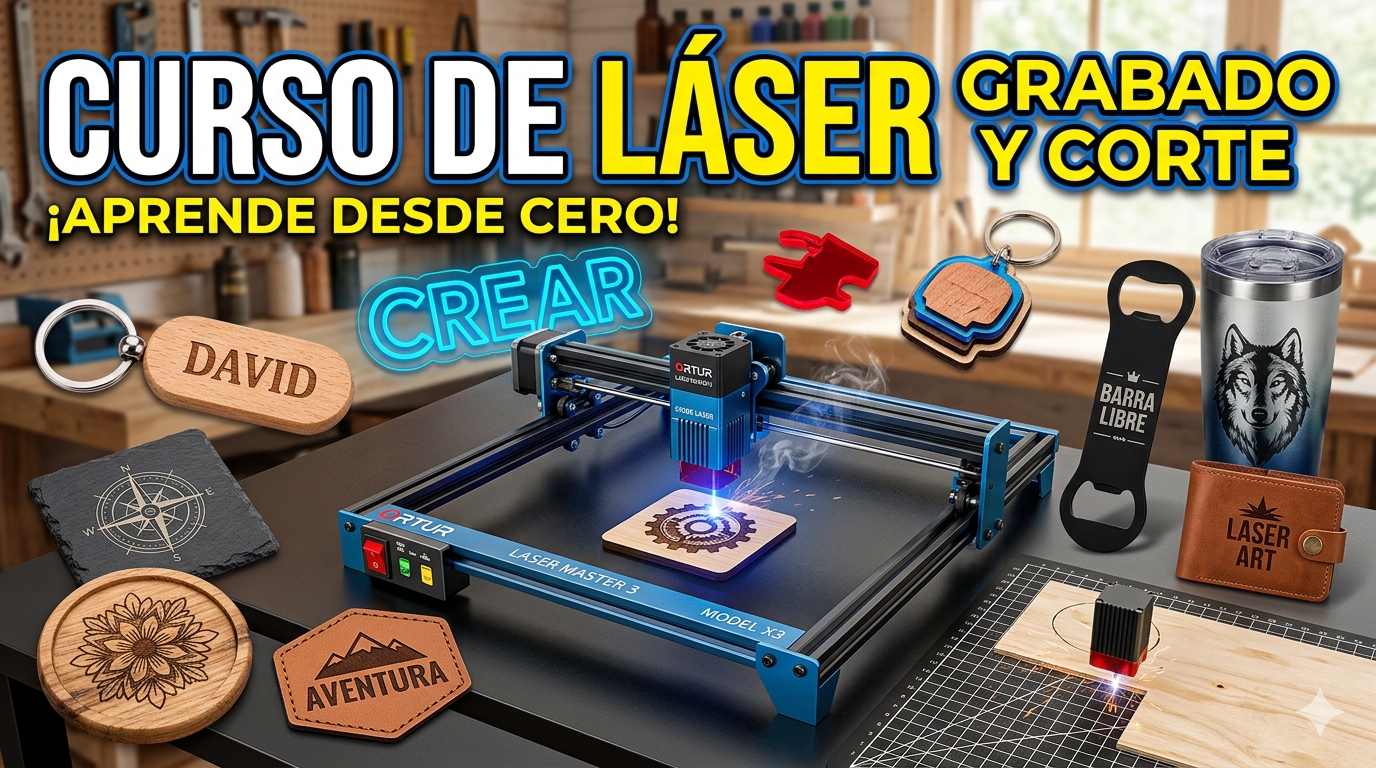 Grabado y Corte Laser de Diodos con Lightburn 2026