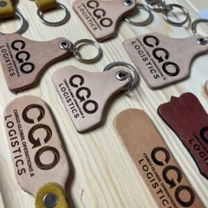 Llavero de piel personalizado