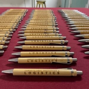 Bolígrafo de bambú grabado con láser